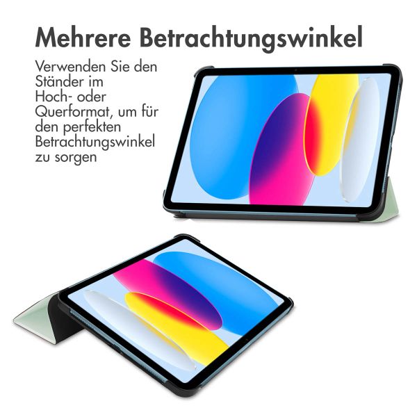 imoshion Trifold Klapphülle Apple iPad 11 (2025) 11 Zoll A16 / iPad 10 (2022) 10.9 Zoll - Hellgrün
