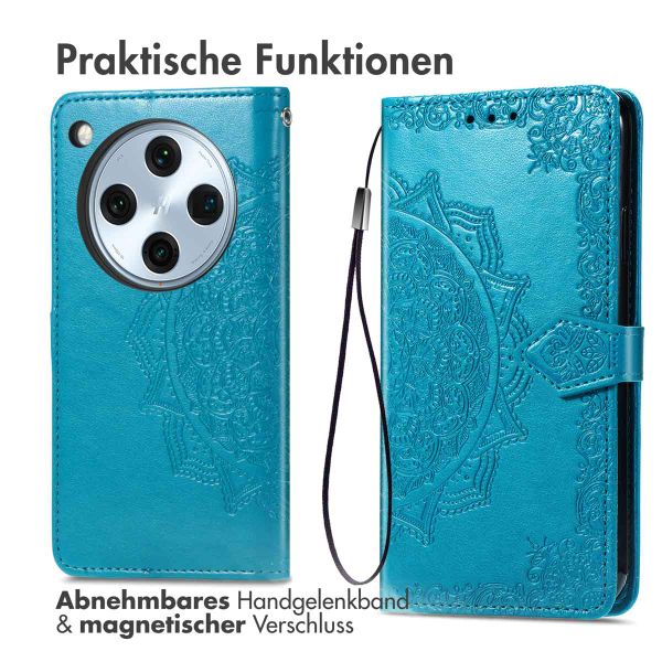 imoshion Mandala Klapphülle Oppo Find X8 Pro - Türkis