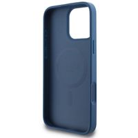 Guess 4G Metal Logo Back Cover MagSafe für das iPhone 16 Pro Max - Blau