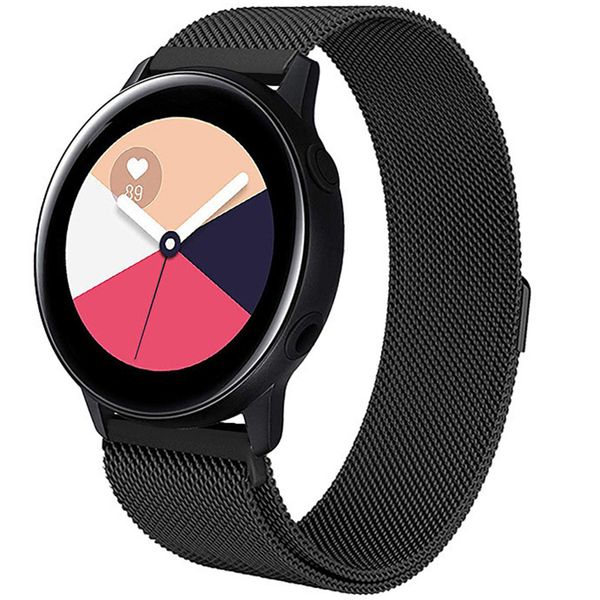 imoshion Milanese Watch Armband für Galaxy Watch 40/42mm / Active 2 42/44 mm - Schwarz