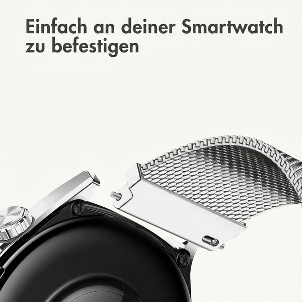 imoshion Mailändische Magnetarmband -   Universelle 22 mm Anschluss - Silber