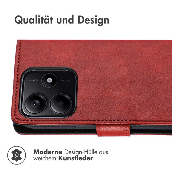 imoshion Luxuriöse Klapphülle Xiaomi Redmi Note 14 (5G) - Rot