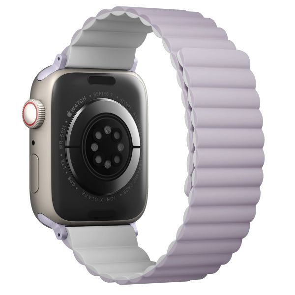 Uniq Revix doppelseitiges Armband für das  Apple Watch Series 1 t/m 11 / SE / Ultra (44/45/46/49 mm) - Lilac / White