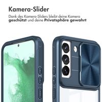 imoshion Back Cover mit Kameraschieber für das Samsung Galaxy S22 - Dunkelblau