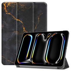 imoshion Design Trifold Klaphülle Apple iPad Pro 11 (2024) M4 - Black Marble