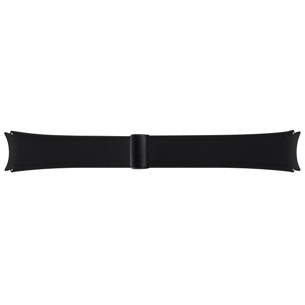 Samsung Original D-Buckle Hybrid-Lederband normal M/L für das Galaxy Watch 6 / 6 Classic / 5 / 5 Pro - Schwarz