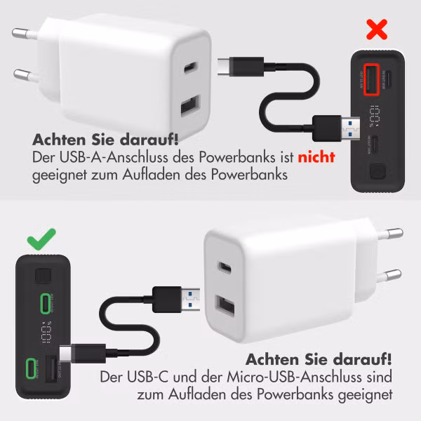 imoshion Ultra Series Aluminium Powerbank 20.000 mAh - Schnellladen bis 33W - Cobalt Blue