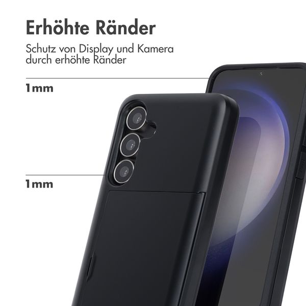 imoshion Backcover mit Kartenfach Samsung Galaxy S25 FE - Schwarz
