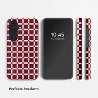 Selencia Vivid Rückabdeckung mit MagSafe Samsung Galaxy S26 FE - Check This Burgundy