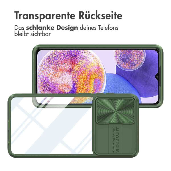 imoshion Back Cover mit Kameraschieber Samsung Galaxy A23 (5G) - Dunkelgrün