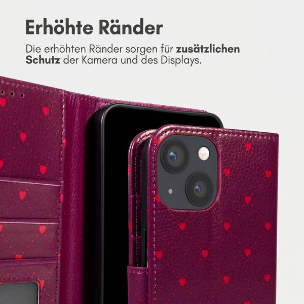imoshion Design Klapphülle Apple iPhone 15 - Crush Check Coral Dust