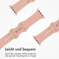 imoshion Silikon-Armband⁺ für  Apple Watch Series 1 t/m 11 / SE / Ultra (44/45/46/49 mm) - Größe M/L - Vintage Rose