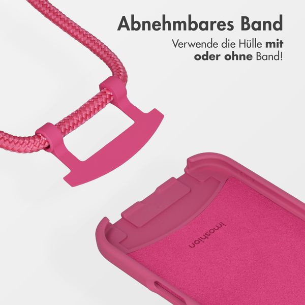 imoshion Color Backcover mit abnehmbarem Handykette und MagSafe Apple iPhone Air - Raspberry