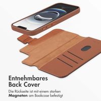 Accezz 2-in-1 Klapphülle aus Leder mit MagSafe Apple iPhone 16e - Sienna Brown