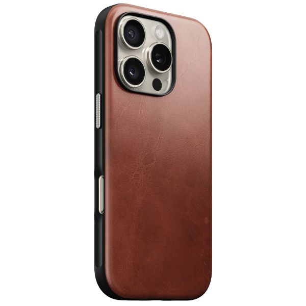 Nomad Modern Horween Leather Case für das iPhone 16 Pro - Olde Dublin