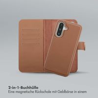Selencia Olyn Abnehmbare Bookcase mit MagSafe Samsung Galaxy A36 - Braun