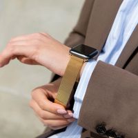 Burga Mailändische armband für das Apple Watch Series 1 bis 9 / SE (38/40/41 mm) | Series 10 (42 mm) - Gold