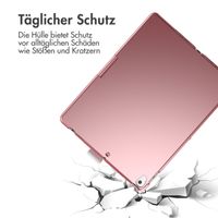 Accezz 360 Slim Keyboard Bookcase QWERTY für das iPad 10.2 Zoll (2019/2020/2021) / Air 5 (2022) / Air 4 (2020) / iPad Pro 10.5 (2017) - Rose Gold