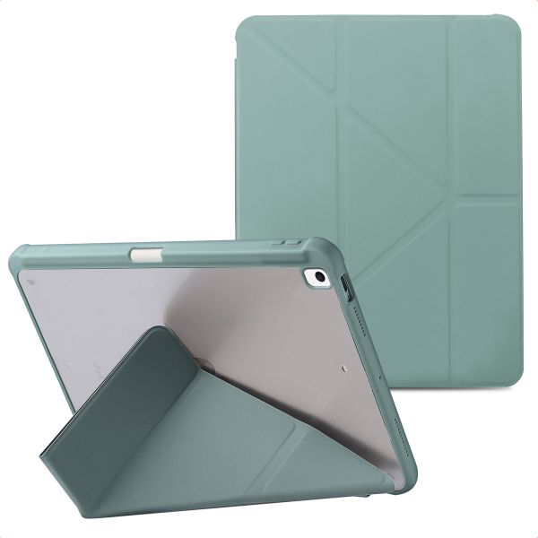 imoshion Origami Klapphülle iPad 9 (2021) 10.2 Zoll / iPad 8 (2020) 10.2 Zoll / iPad 7 (2019) 10.2 Zoll - Dunkelgrün