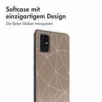 imoshion Design Hülle Samsung Galaxy A51 - Graphic Lines Beige