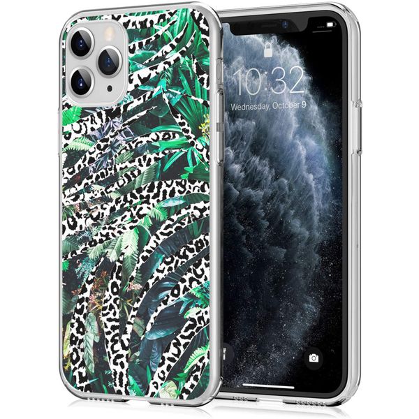 imoshion Design Hülle iPhone 11 Pro - Dschungel - Weiß / Schwarz