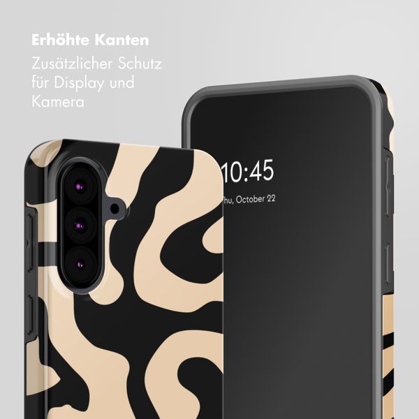 Selencia Vivid Back Cover Samsung Galaxy A37 (5G) - Art Wave Black