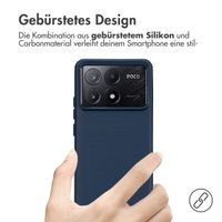 imoshion Brushed Back Cover für das Xiaomi Poco X6 Pro - Dunkelblau