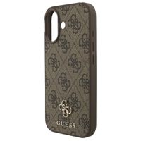 Guess 4G Metal Logo Back Cover MagSafe Apple iPhone 17 - Braun