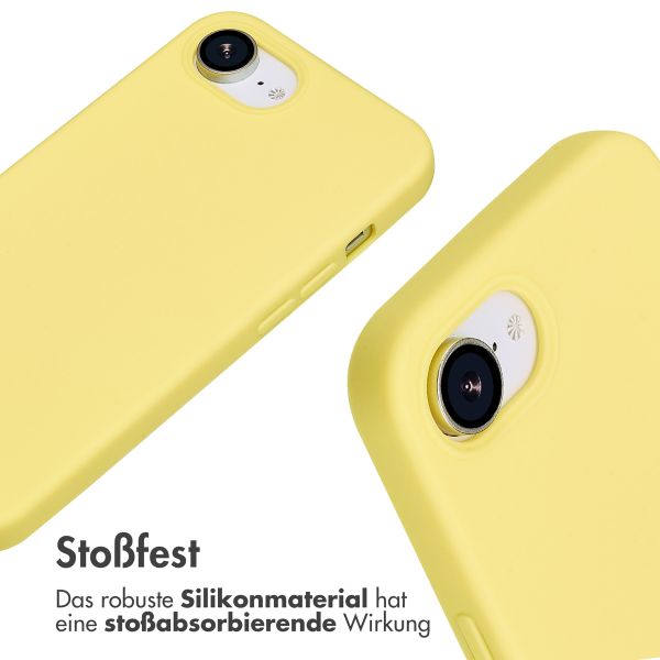 imoshion Silikonhülle mit Band iPhone 16e - Gelb