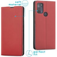 imoshion Slim Folio Klapphülle für das Motorola Moto G50 - Rot