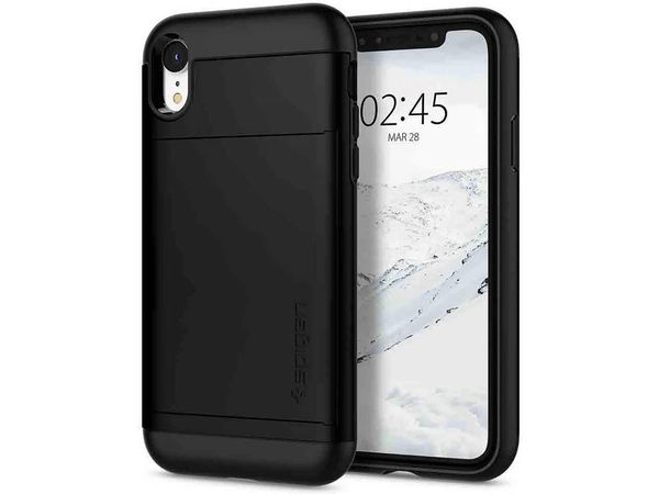 Spigen Slim Armor CS Case Schwarz für das iPhone Xr