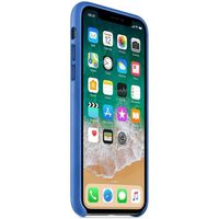 Apple Leder-Case Electric Blue für das iPhone X