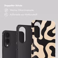 Selencia Vivid Back Cover Samsung Galaxy S25 Edge - Art Wave Black