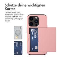 imoshion Backcover mit Kartenfach für das iPhone 15 Pro - Rose Gold