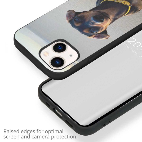 Gestalte deine eigene Apple iPhone 13 Gel Hülle - Schwarz