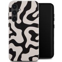 Selencia Vivid Back Cover Samsung Galaxy S24 Plus - Art Wave Black