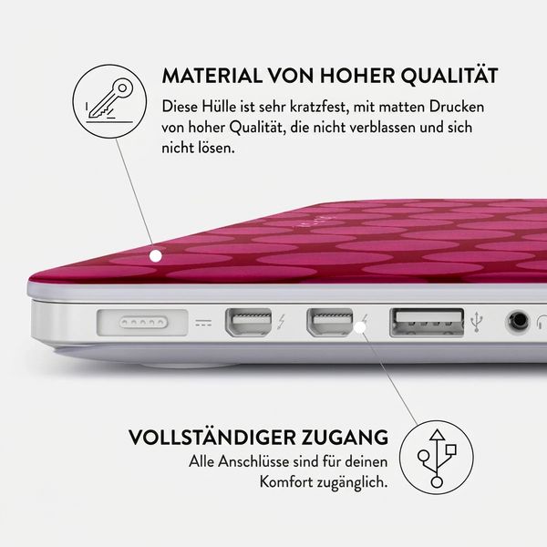 Burga Hardshell Hülle Apple MacBook Air 15 Zoll (2023 / 2024 M3 / 2025 M4 / 2026 M5) - Reset Button