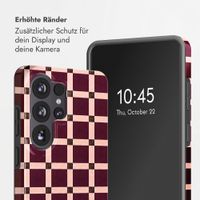 Selencia Vivid Rückabdeckung mit MagSafe Samsung Galaxy S26 Ultra - Check This Burgundy