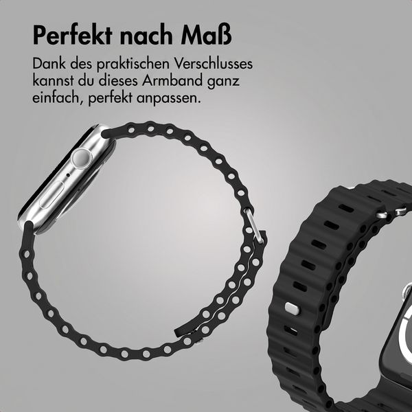 Accezz Ocean Armband für Apple Watch | 38/40/41/42 mm - Schwarz