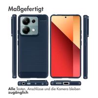 imoshion Brushed Back Cover für das Xiaomi Redmi Note 13 Pro (5G) / Poco X6 - Dunkelblau