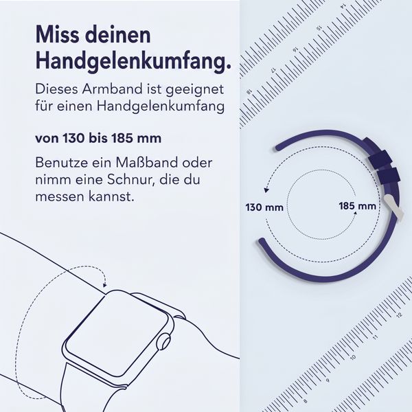 Vonmählen Classic Band 2 Armband für Apple Watch | 38/40/41/42 mm - Navy