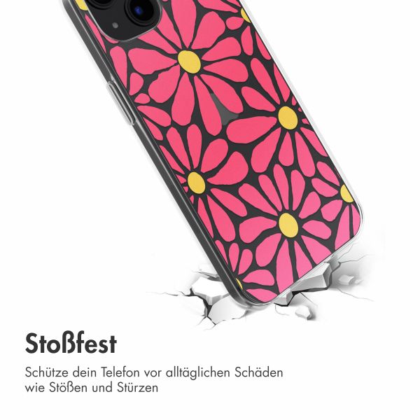 imoshion  Design Hülle für das iPhone 13 - Dusty Rose Flowers Connect