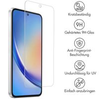 Accezz Screen Protector aus gehärtetem Glas für das Samsung Galaxy A35 / A55 - Transparent