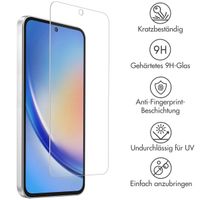 Accezz Screen Protector aus gehärtetem Glas für das Samsung Galaxy A35 / A55 - Transparent