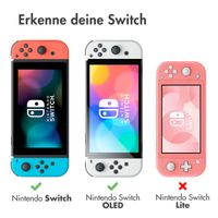 imoshion Schale Nintendo Switch mit Reißverschlusstasche - Hülle Nintendo Switch (OLED) mit Griff - Schwarz