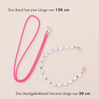 imoshion Farbige Handyketten Set mit Perlen – Rosa