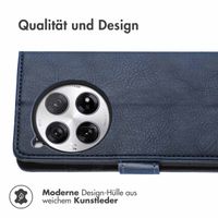 imoshion Luxuriöse Klapphülle OnePlus 12 - Dunkelblau