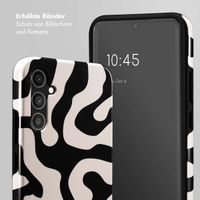 Selencia Vivid Back Cover Samsung Galaxy A34 (5G) - Art Wave Black