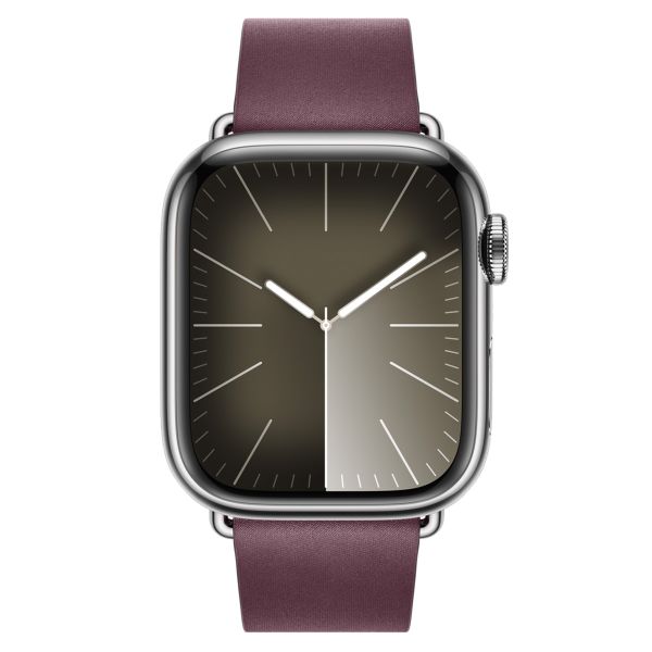 Apple Modern Buckle FineWoven für die Apple Watch Series 1-9 / SE - 38/40/41 mm / Series 10 - 42 mm - Größe S - Mulberry