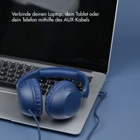 imoshion Kinderkopfhörer mit AUX-Kabel - Dezibelbegrenzer - Denim Blue